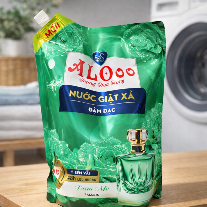 ALOO Laundry Detergent with Fabric Softener – Rose Fragrance